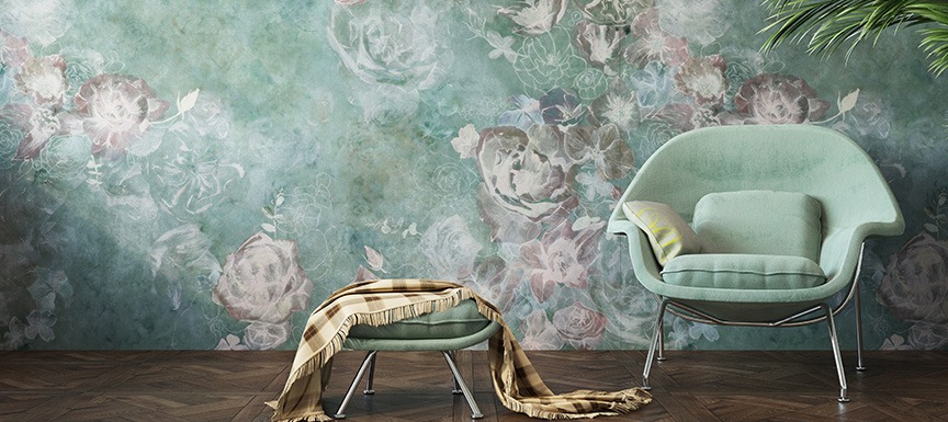 Textured walls (Fabric Walls) wall paint design